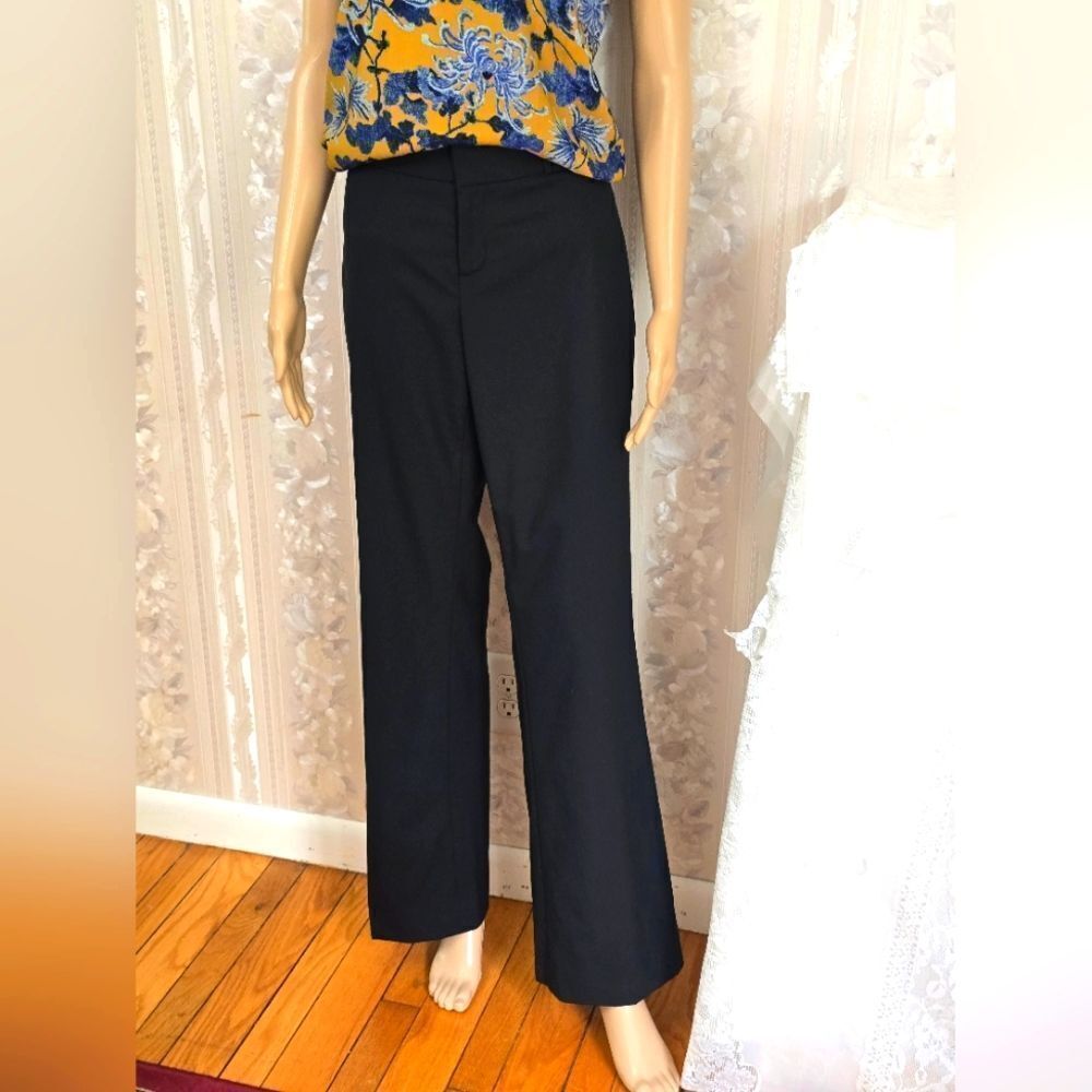 Banana Republic Jackson Curvy Fit Black Dress Pants Straight Leg EUC